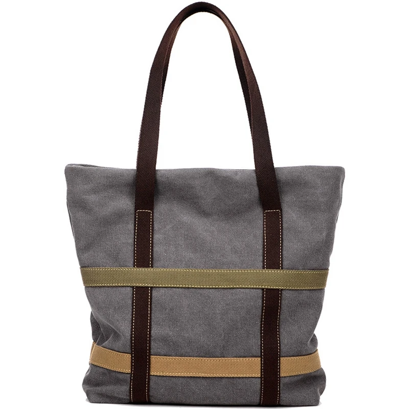 

ABDB-Canvas Retro Women'S Casual Shoulder Bag Retro Shopping Handbags Wallet Casual Handbag Girl Messenger Bag