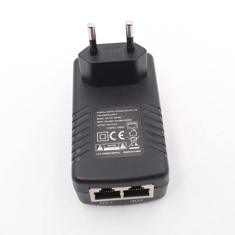15V 0.5A POE power adapter power supply for Router CPE wifi router