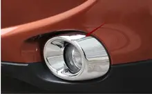 Для Mitsubishi Outlander 2013-2015 Хромированная передняя фара противотуманная фара крышка Накладка рамка молдинг гарнир бампер украшения