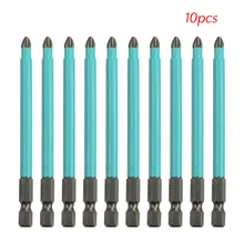 6/10 шт PH2 Магнитная крестовая отвертка бит сталь с одной головкой шестигранный хвостовик Противоскользящий отвертка 25 мм 50 мм 70 мм 90 мм 100 мм 125 мм