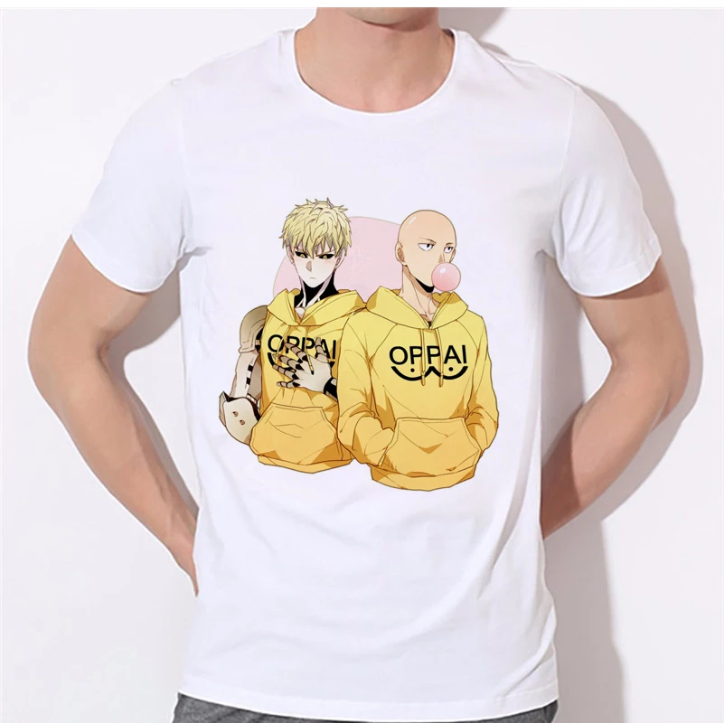 MOE СЕРФ Для мужчин футболка японских комиксов Супермен One Punch Man лысый Сайтама