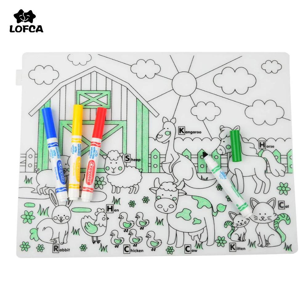 Silicone Baby Placemat 1pc Baby Tableware Dinnerware Silicone