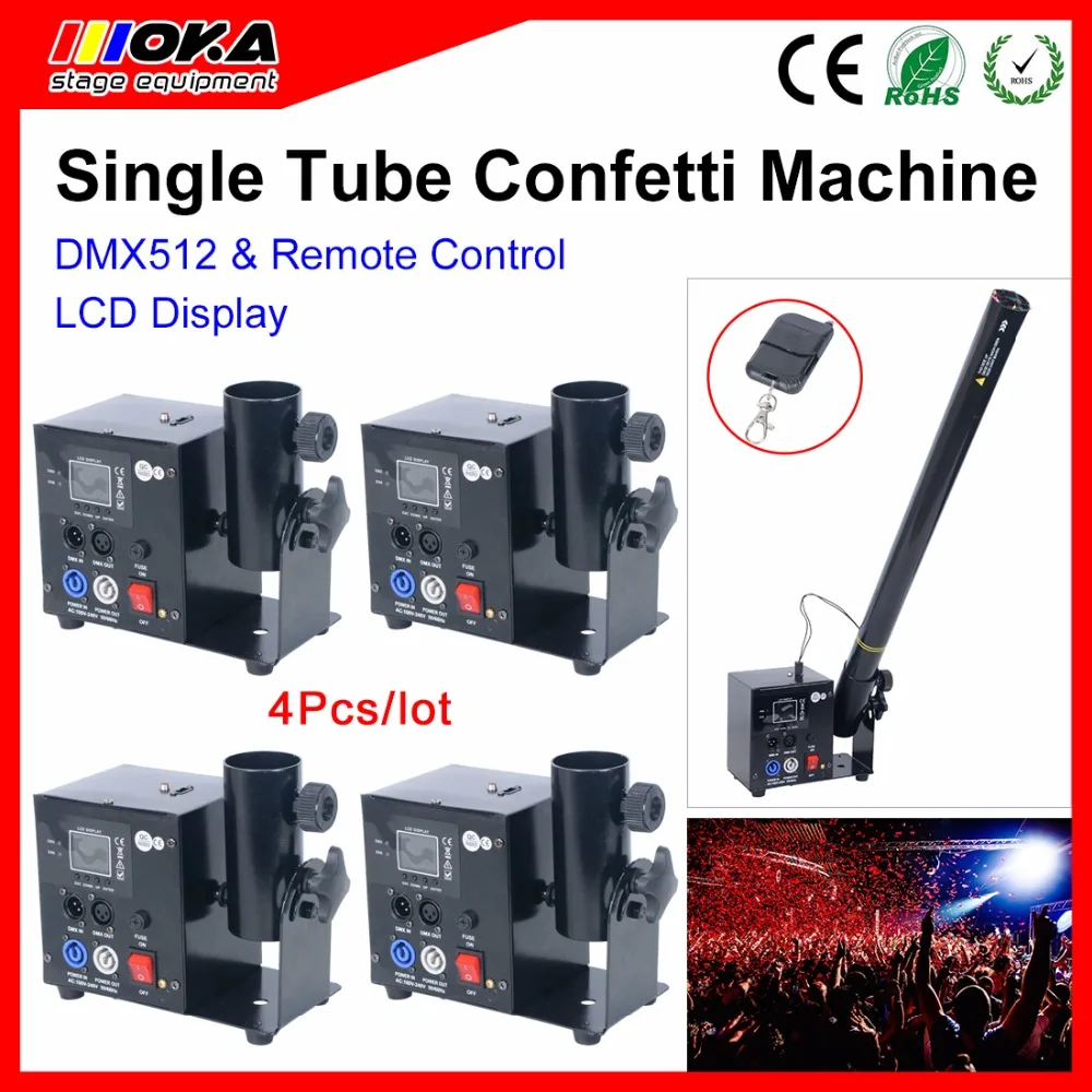 4 шт./партия одноголовая бумажная труба для конфетти машина конфетти Канны Свадебная вечеринка электрический конфетти пробивающее устройство