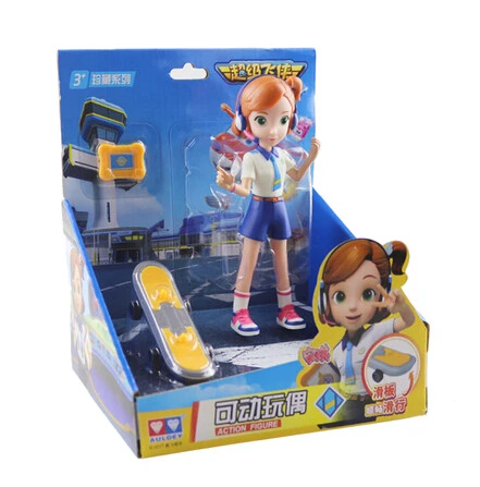 

Newest 14cm Jimbo Super Wings Mini Figures ABS Robot Toys Superwings Q Version Cute Mini Airplane Robot for Birthday Gift toy