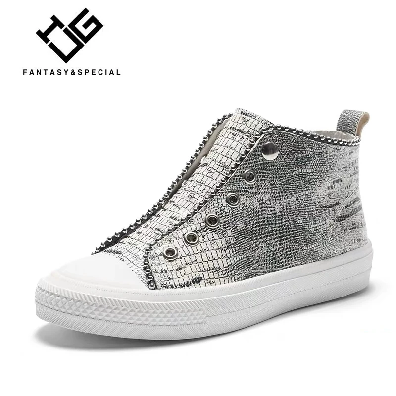 

IGU 2019 Women Shoes Sneakers Women Platform Shoes Flats Harajuku Punk Shoes Creeper Girls Leopard Print Street Mocasines Mujer