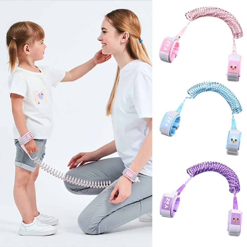 

Child Wrist Leash Baby Safety Walking Harness Anti Lost Adjustable Traction Rope Reminder Toddler Wristband Walk Assistant Belt