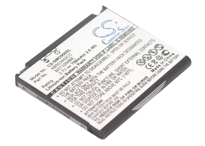 Аккумулятор Cameron Sino 700mAh AB503442CC, BST3268BE для samsung E788, D900, D900B, D900i, D908, E690, E780, E783, SGH-E788, SGH-M359