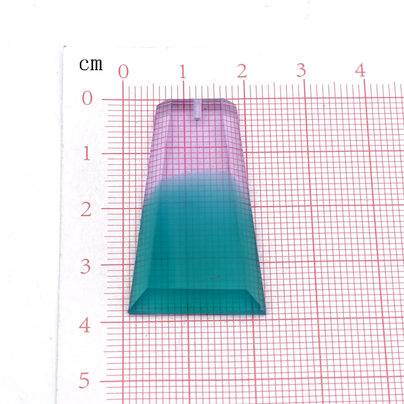 5 шт. Минималистичная трапециевидная прозрачная полимерная серьга, амулеты, ювелирное изделие, ручная работа, геометрическое ожерелье, подвеска, аксессуар