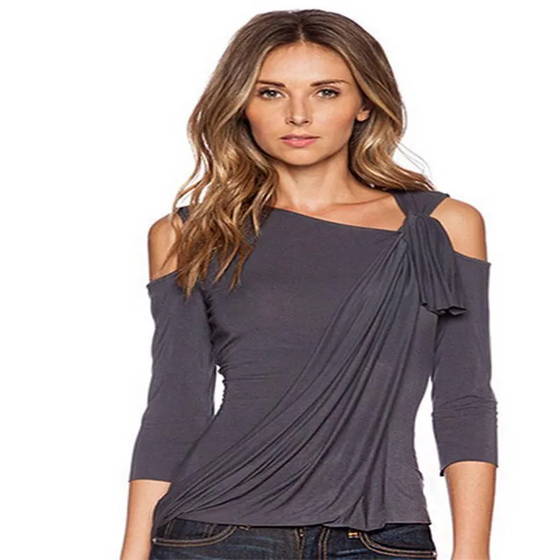 Fashion Women Summer Loose Top Long Sleeve Ladies Casual Tops T Shirt