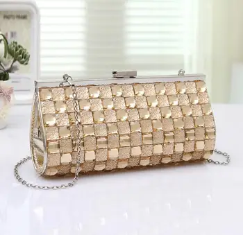 

New Arrival Gold/silver Rhinestone handbags Chain shoulderbags Bride wedding purse Fashion party evening bags Day clutches