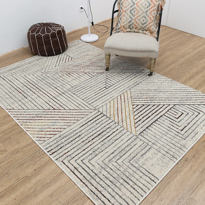 

Nordic minimalist style rug modern geometric living room sofa coffee table mats bedroom bedside rectangle