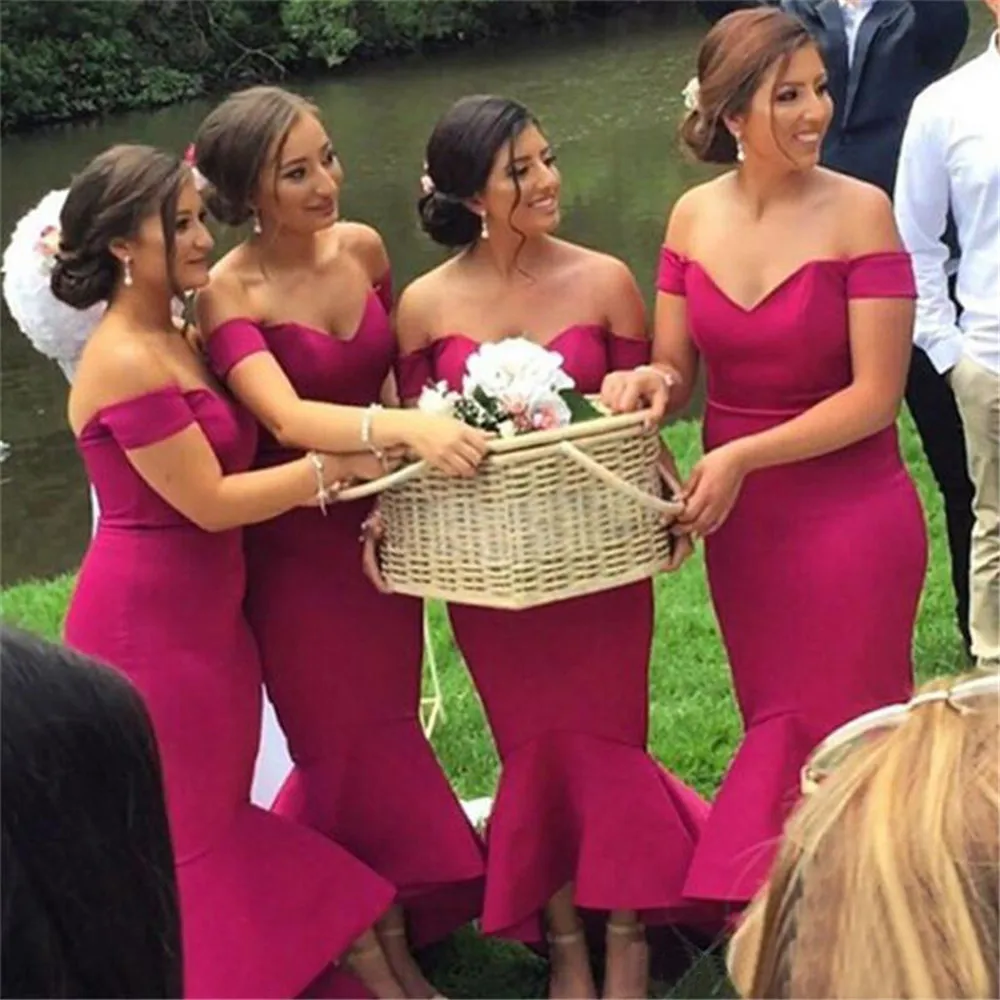 Hot Pink Bridesmaid Dresses