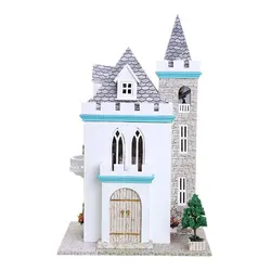 Iiecreate, товары для творчества Деревянные маленькие замок кукольный дом мебель наборы игрушки ручной работы ремесло Миниатюрные модели