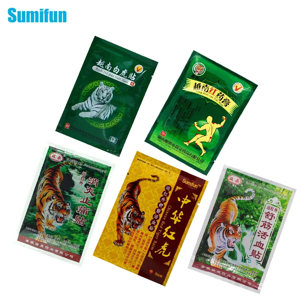 Sumifun 5 типов 48 шт. пластырь с тигром мышцами от артрита 100% оригинальный китайский