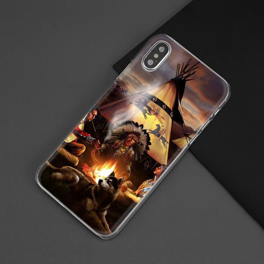 Чехол с индийскими перьями для девушек iPhone 12 mini 11 Pro XS Max XR X 10 7 7S 8 6 6S Plus 5S SE 5 +