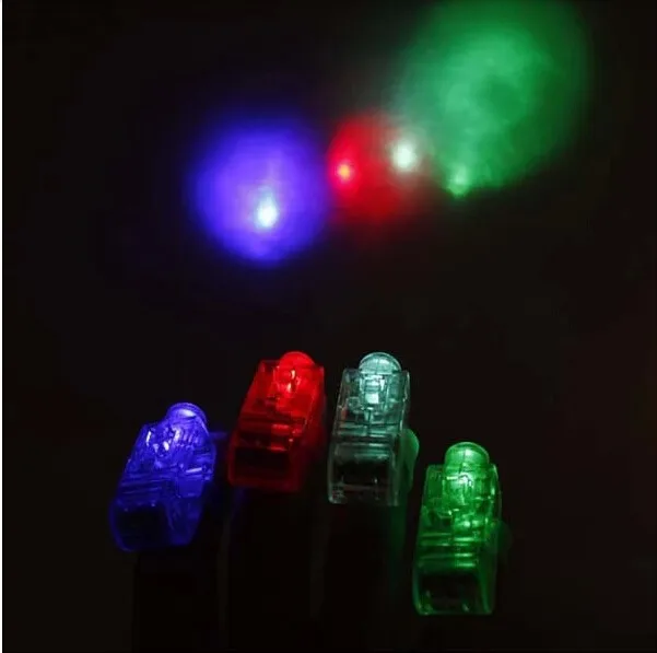 200 шт./лот напалечный светодиодный светильник 4 цветной лазерный лампочка на палец свет для вечерние. День рождения, рождественские украшения игрушки TY01-200