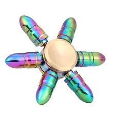 Радуга EDC DIY латунная крышка жира Пуля творческий Спиннеры от стресса для фокусировки уменьшить аутизм ADHD, антистрессовые игрушки с коробкой