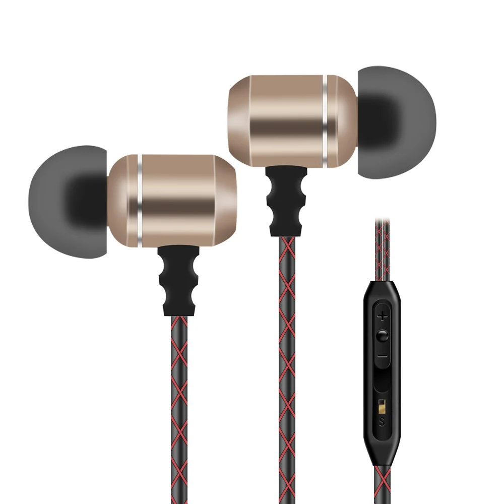 

KST Super clear earphones Metal In-Ear earphones with Microphone for iPhone Huawei xiaomi Samsung mp3 mp4
