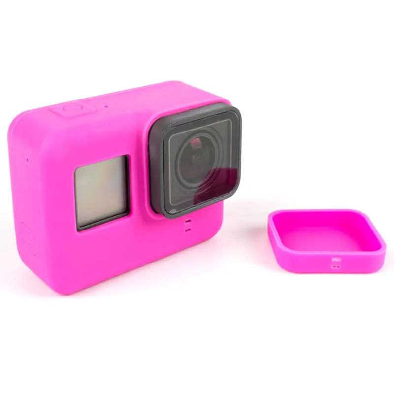 Accessories Silicone Camera Body Case Cover Protective Lens Cap for Gopro Hero 5/6 Soft Rubber Bag | Электроника