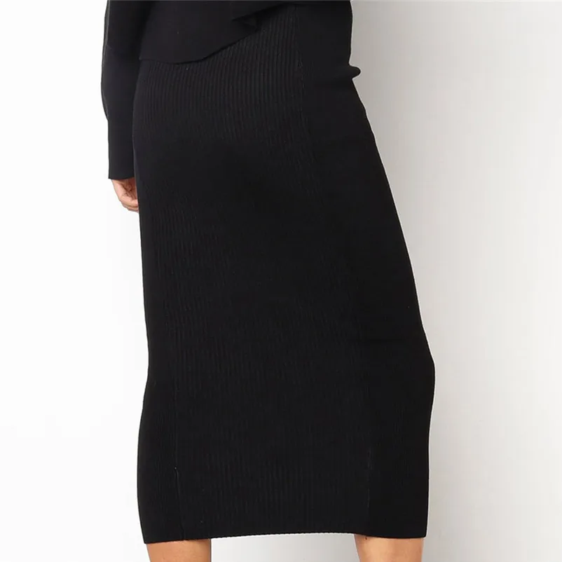 HOT sell Fashion 2018 Summer style skirts womens Sexy High-Waist Bodycon Long Skirt Hip Slim Straight Skirt Femme Saia A16#N (8)