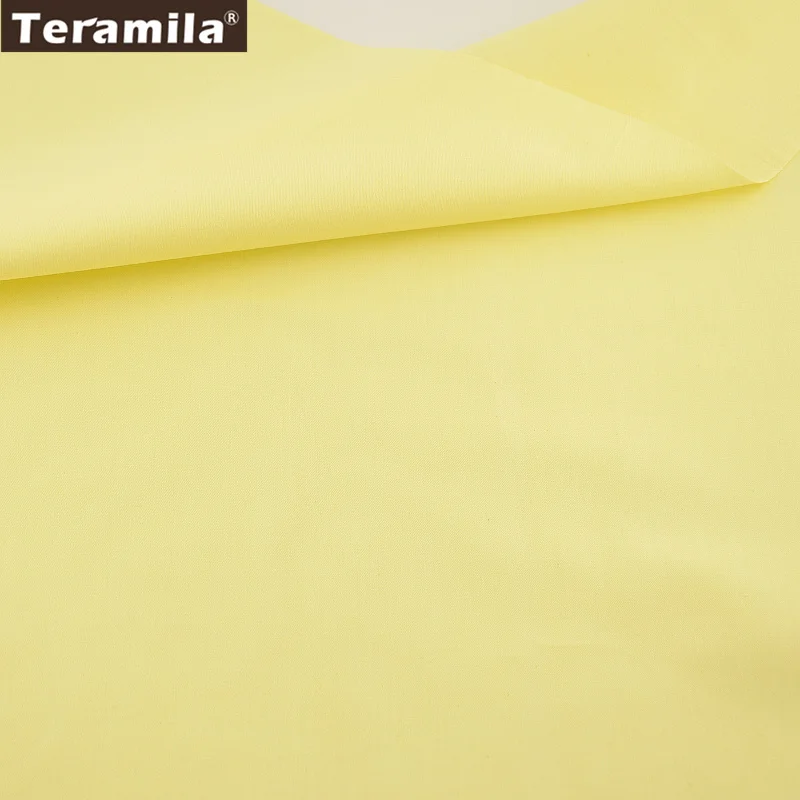 Buy 2016 Light Yellow Solid Color Cotton Fabric Twill
