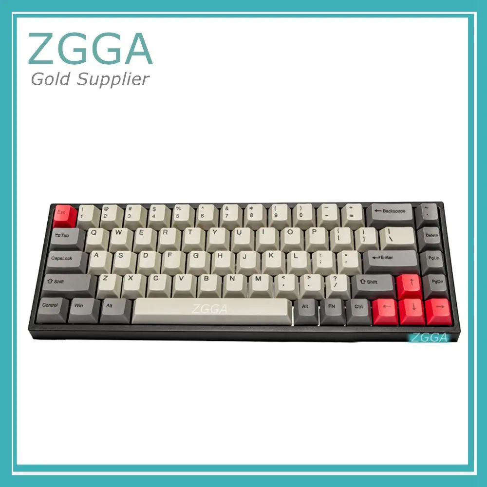 Ноутбук, набор ключей для IFD-68 65%, двойной режим, Bluetooth, беспроводная механическая клавиатура, вишневый, черный, красный, ключ