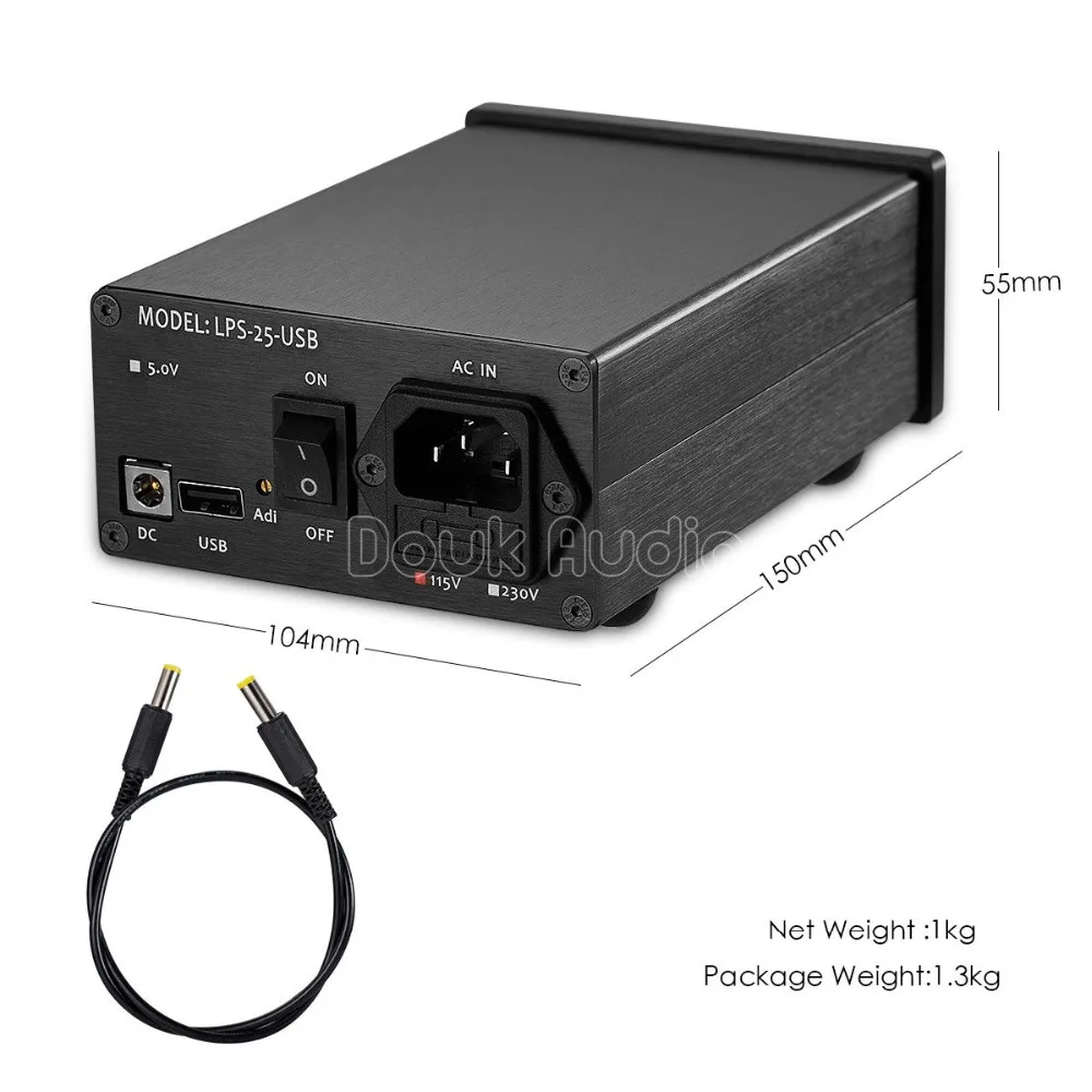 Nobsound LPS 25 USB Hi end 25W DC5V/3.5A линейный блок питания с низким уровнем шума для аудио DAC