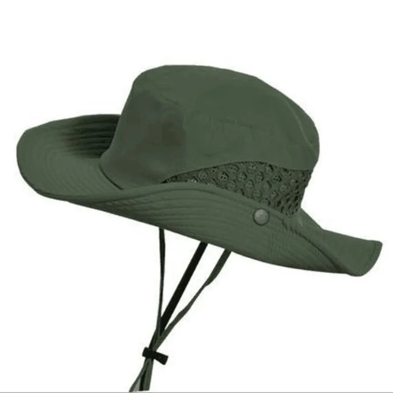 

Outdoor UV Protection Cap Sun Hat Hiking Camping Fishing Hunter Portable Men's Caps 3 color