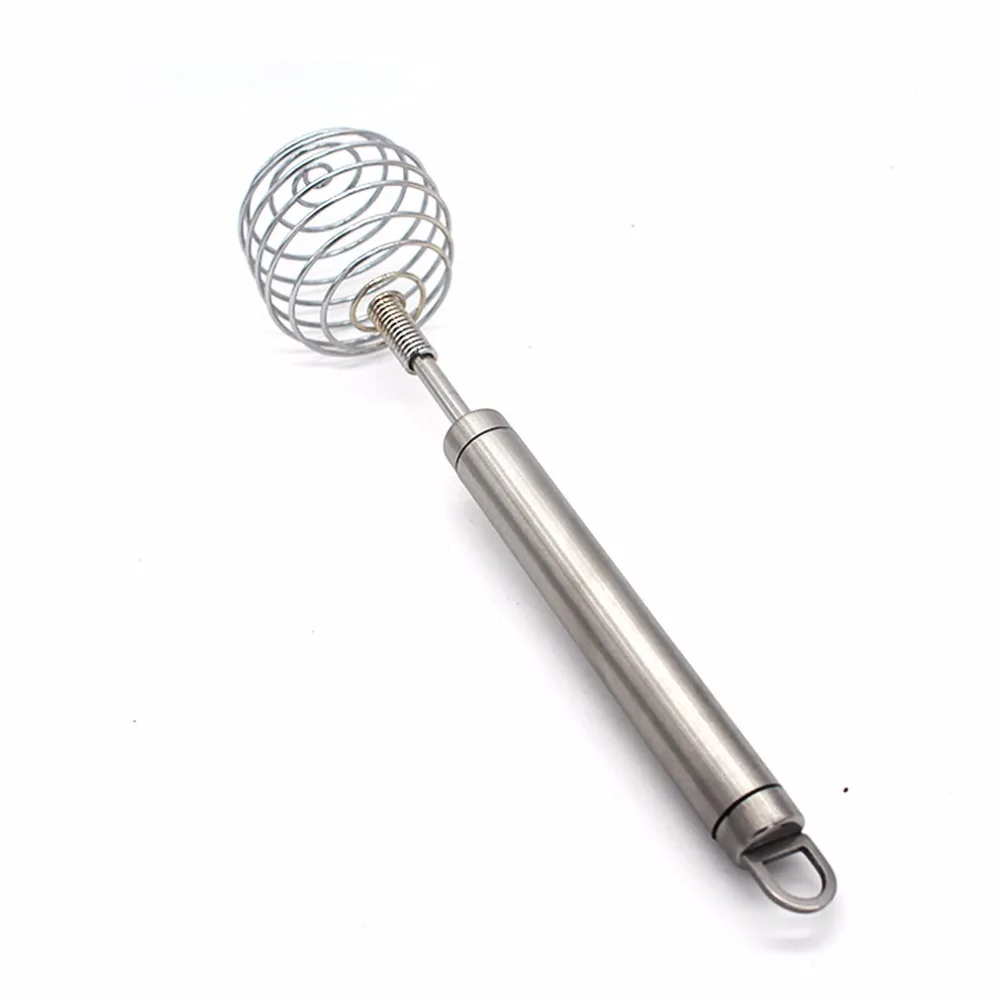 Stainless Steel Kitchen Baking Tool Beater Manual Egg Mixer Cream Mixer Baking Cake Tool