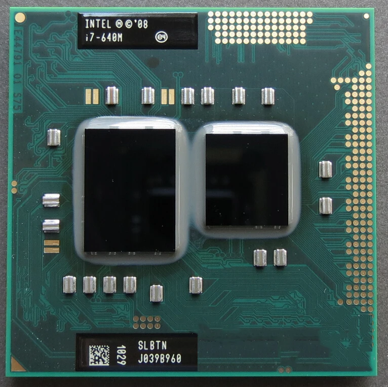 Оригинальный I7 640m I7-640m двухъядерный 2 8 ГГц L3 4M 2800 МГц PGA 988 Процессор работает на HM55