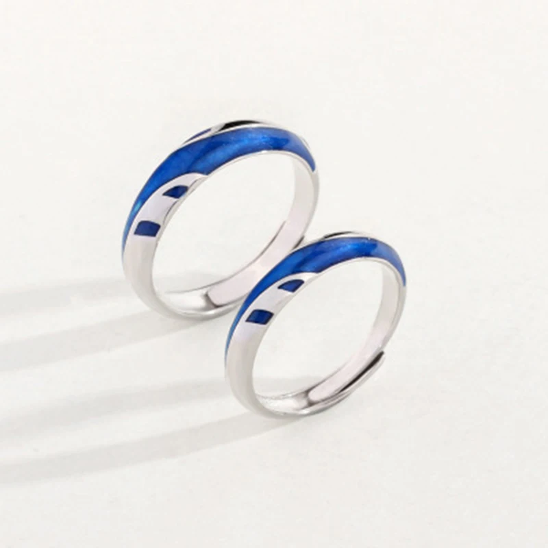 Lysigo 2019 New Arrival 100% S925 Silver Lovers’ Rings Water Mountain Love Ring for Women Engagement Wedding Rings Jewelry Boho (9)