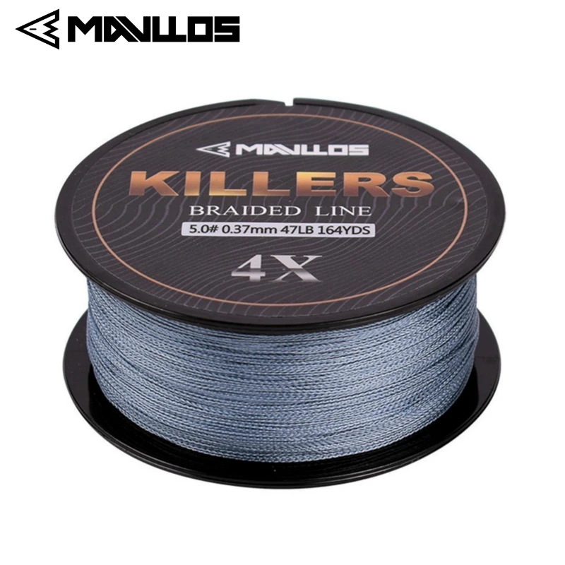 

Mavllos Killers X4 150M 220M Braided Fishing Line 4 Strands 8-80Lb Super Strong Multifilament PE Braided Line Japan Material