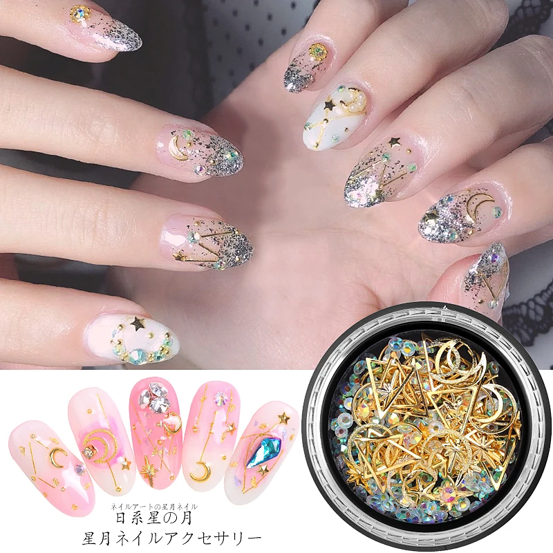 Стразы для ногтей MAFANAILS разноцветные 1 коробка хрустальные 3D камни Новое