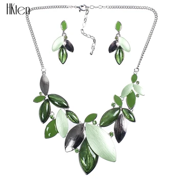 

MS17851 Fashion Brand 2 Colors Jewelry Sets Classic Leaf Design High Quality Elegant Bridal Jewelry Party Gifts New