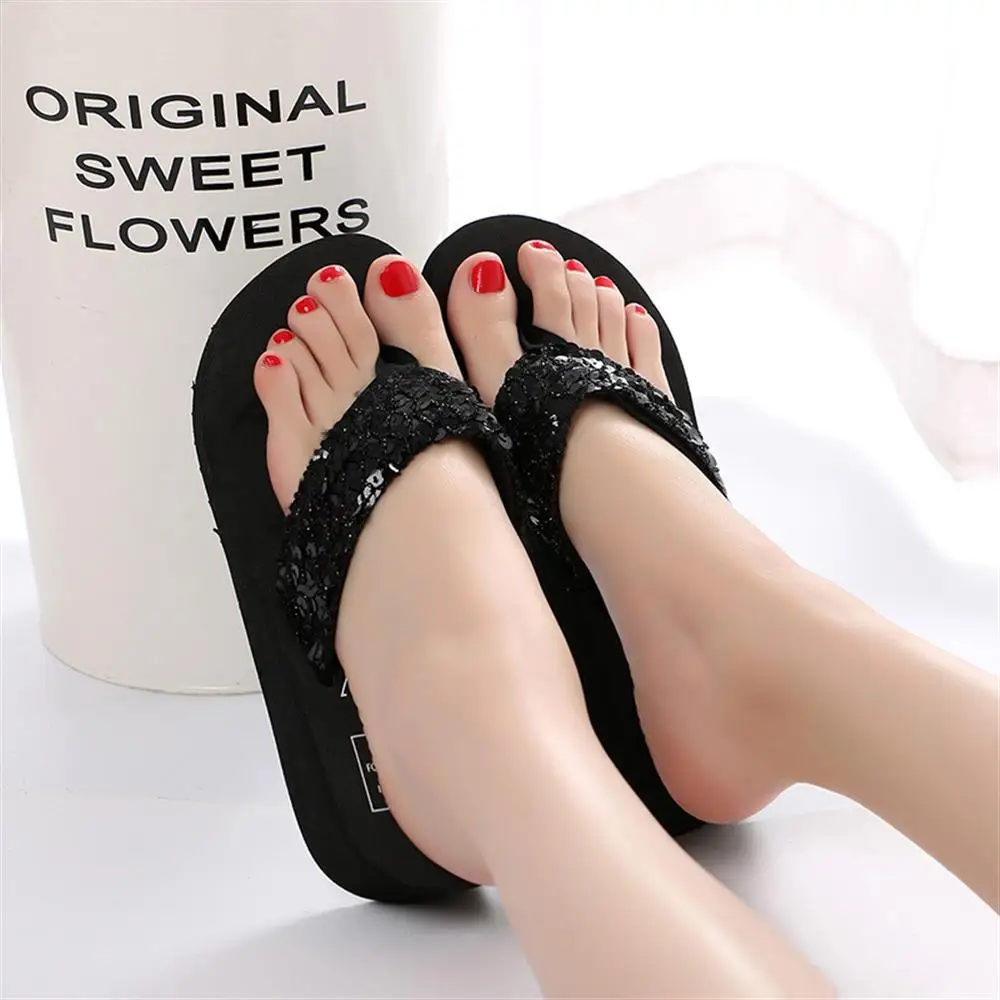 

shoes woman sandalia feminina flip flop sandalias wedges Summer Plus Size ladies shoes Platform Wedges Female Beach Bohemia 2018