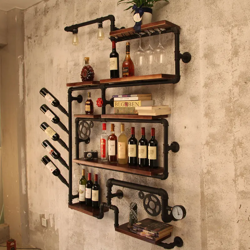 Us 103 44 15 Off Artistic Wine Rack Set Wall Mounted Shelves For Glware Creative Bottle Organizer Storage Display House Decoration In Us 103 44 15 Off Artistic Wine Rack Set Wall Mounted Shelves For Glware Creative Bottle Organizer Storage Display House Decoration In