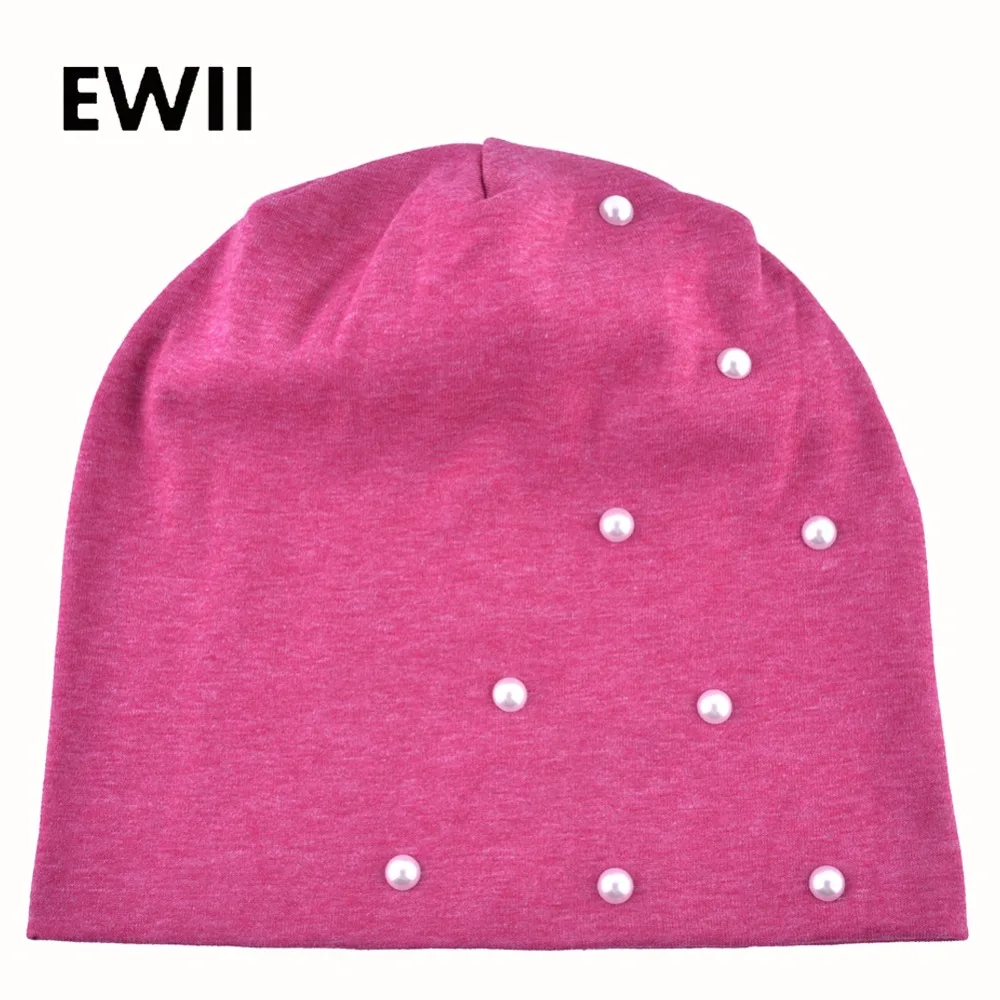 

Slouch autumn beanies cap winter hats for women knitted beanie caps skullies women fashion pearls hat chapeu masculino