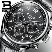 2017 Men s BINGER Brand Luxury Automatic Watch men Fashion Casual Dive 30M Date Clcok Business