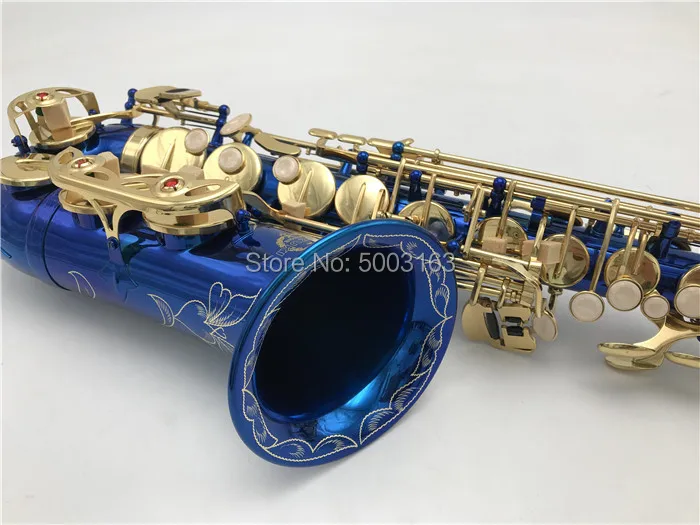 BULUKE saxofón Alto azul de alta calidad, instrumento musical ...