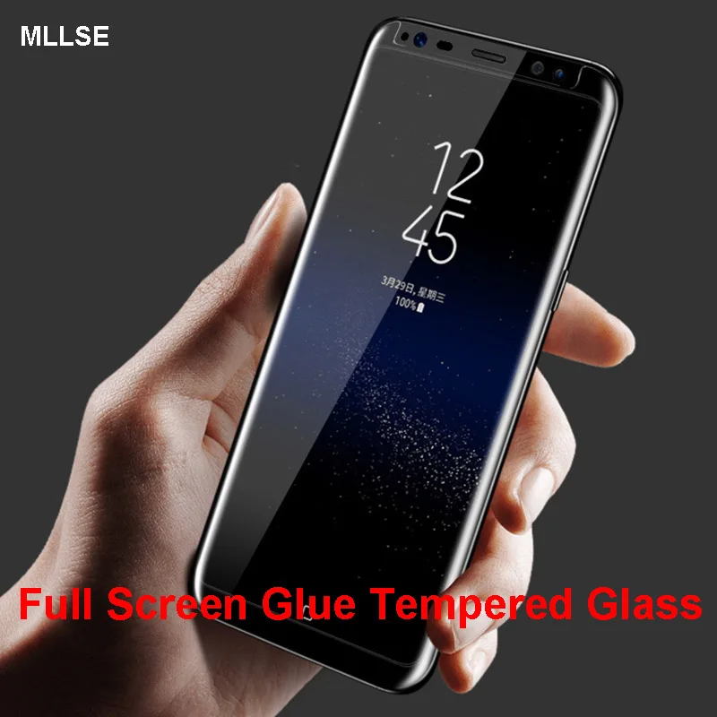 3D изогнутое полное клейкое закаленное стекло для SAMSUNG Note 9 8 Защитная пленка
