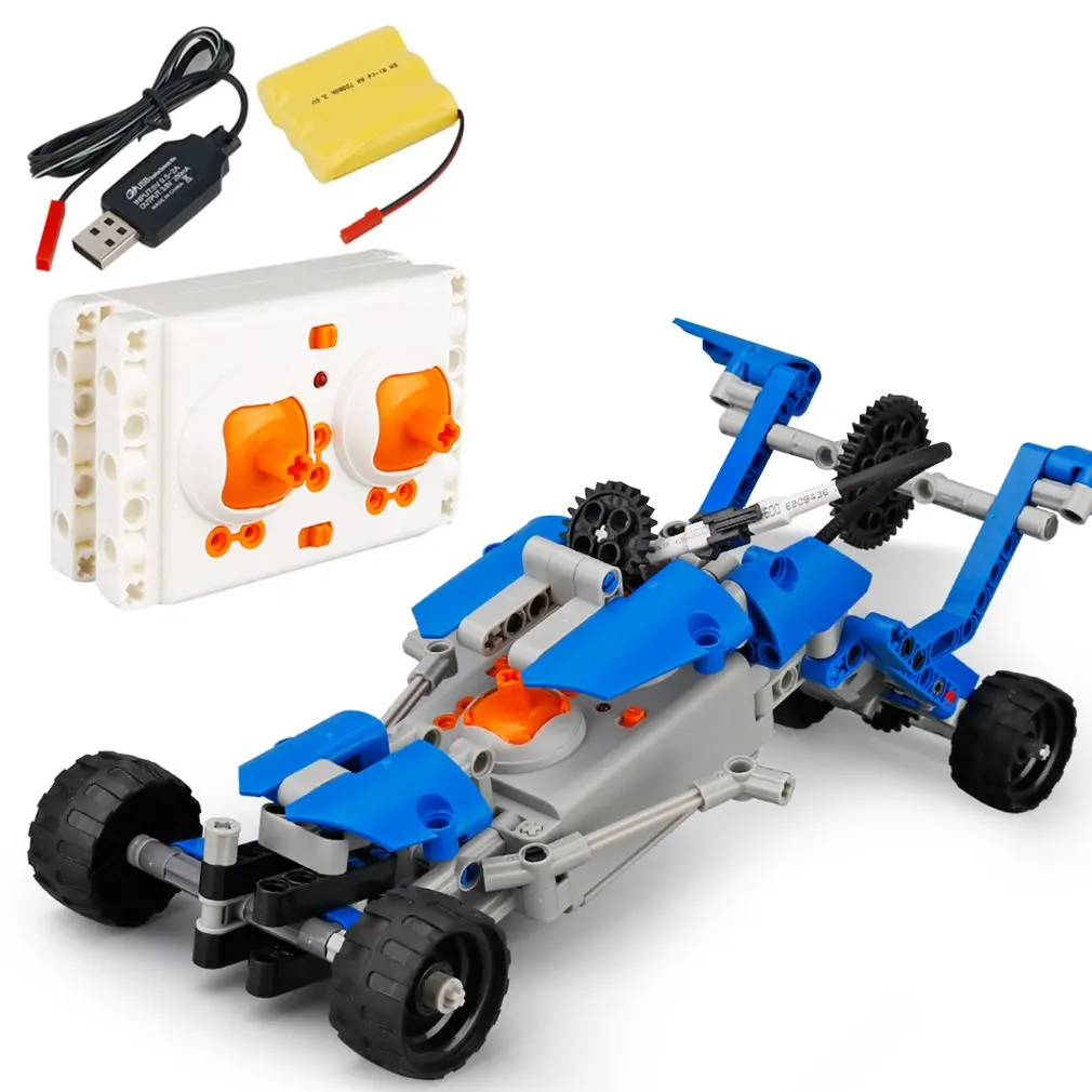 RC Model Car SDL 2017A-26 4 Channels 5-in-1 2.4GHz RC Car USB Charging Building Block DIY RC Cars Remote Control toys Model