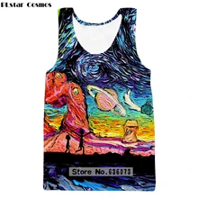 PLstar Космос Прямая стиль безрукавки для женщин мультфильм Рик и Морти печати 3D жилет летние хипстерские ZV55