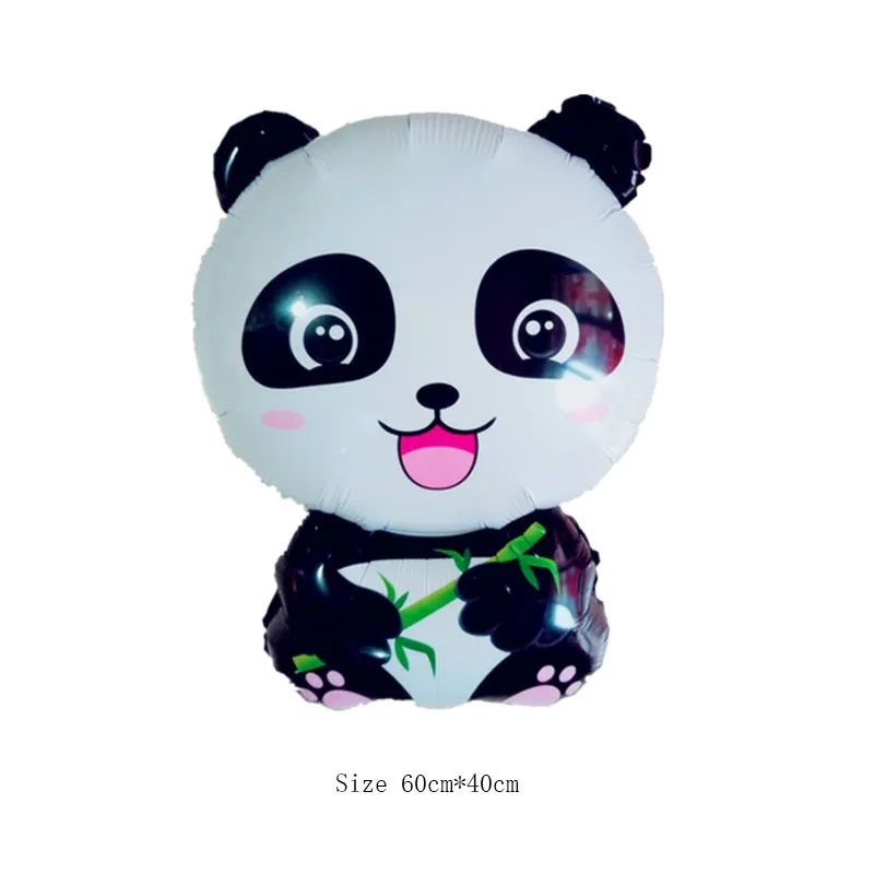 Globos de papel de Panda de dibujos animados decoraciones de fiesta de cumpleaños feliz niños inflables juguetes clásicos Globos de Panda de China para niños