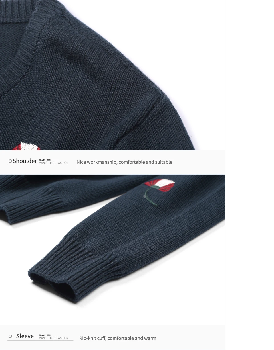Enjeolon brand top fall winter warm knitted pullovers Sweater man 100 Cotton pattern pullober o-neck pullover Sweater men MY3227 HTB1lIgFbRUSMeJjSszbq6zerFXac - Enjeolon brand top fall winter warm knitted pullovers Sweater man 100 Cotton pattern pullober o-neck pullover Sweater men MY3227