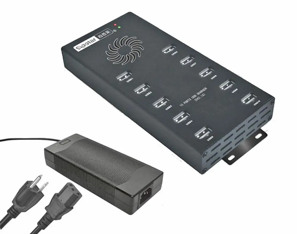 2.1A Х 10 Порт USB С 120 Вт Адаптер | порта USB2.0 HUB Промышленного класса с высокой