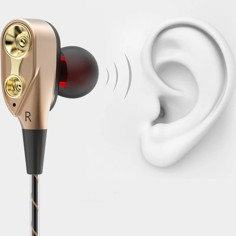 

qijiagu 10PCS In-ear double-acting ring sport /gaming/ music /HIFI high quality headphones