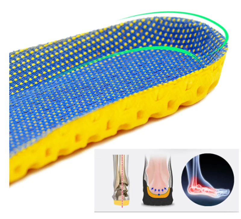 1 пара ортопедические стельки для обуви и аксессуаров ортопедические стельки из пены с эффектом памяти спортивные вставки для женской/мужской обуви стельки для ног