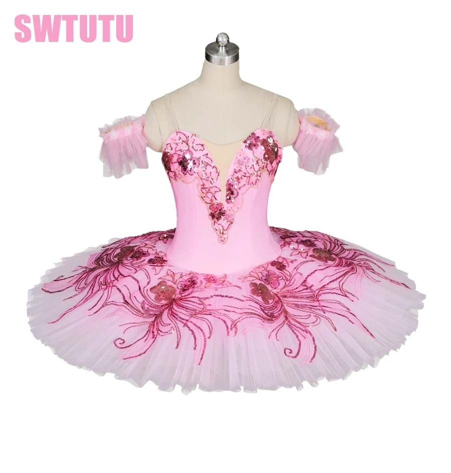 adult pink peach ballet tutu women flower fairy ballerina tutu,light pink swan lake ballet  tutu for girls BT8980