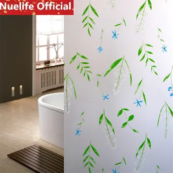

90x200cm green grass pattern frosted glass film kindergarten bathroom kitchen living room bedroom sunscreen opaque window film