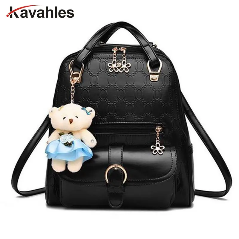 Fashion Women Backpack High Quality PU Leather Backpacks for Teenage Girls Female School Shoulder Bag Bagpack
